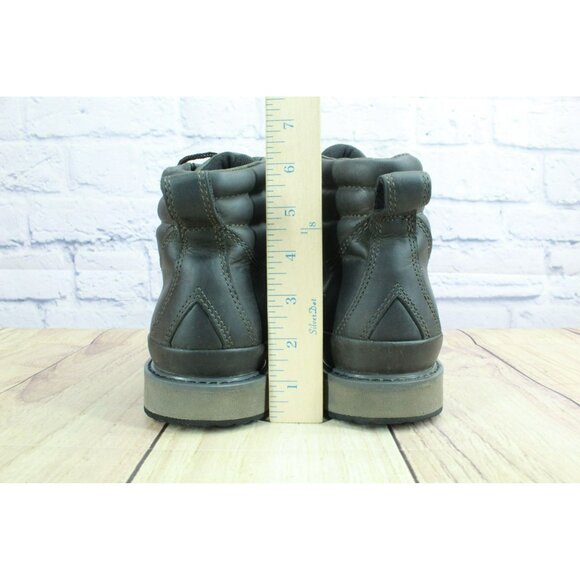 LL Bean Black Stonington Moccasin Toe Padded Collar Working Boots Size 7 M